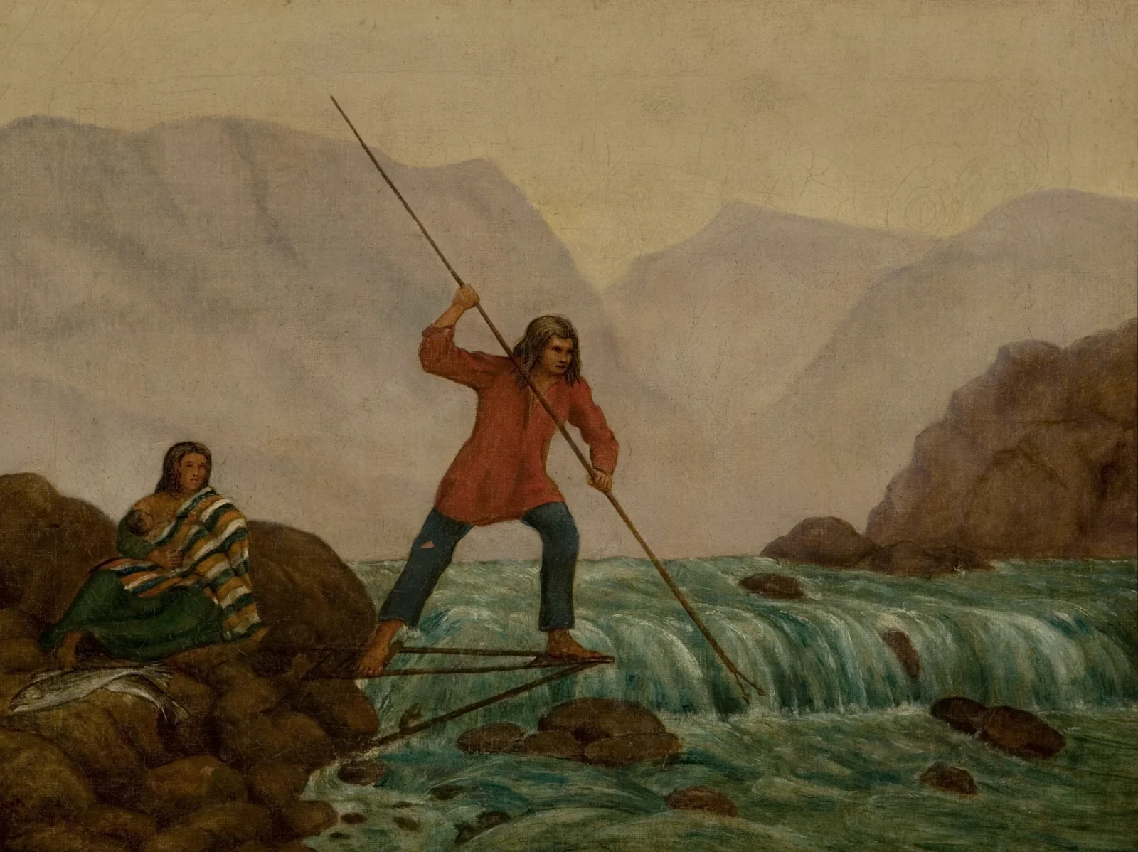 Indian Spearing Salmon
