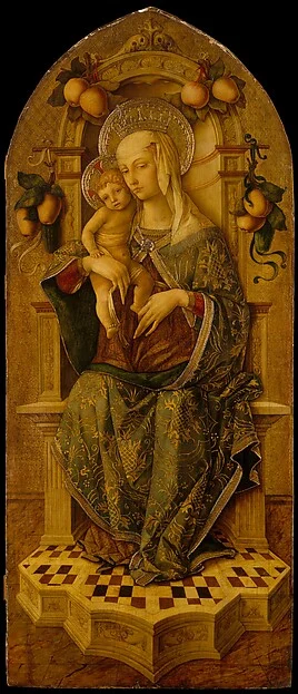Madonna and Child Enthroned — Nicola di Maestro Antonio d'Ancona