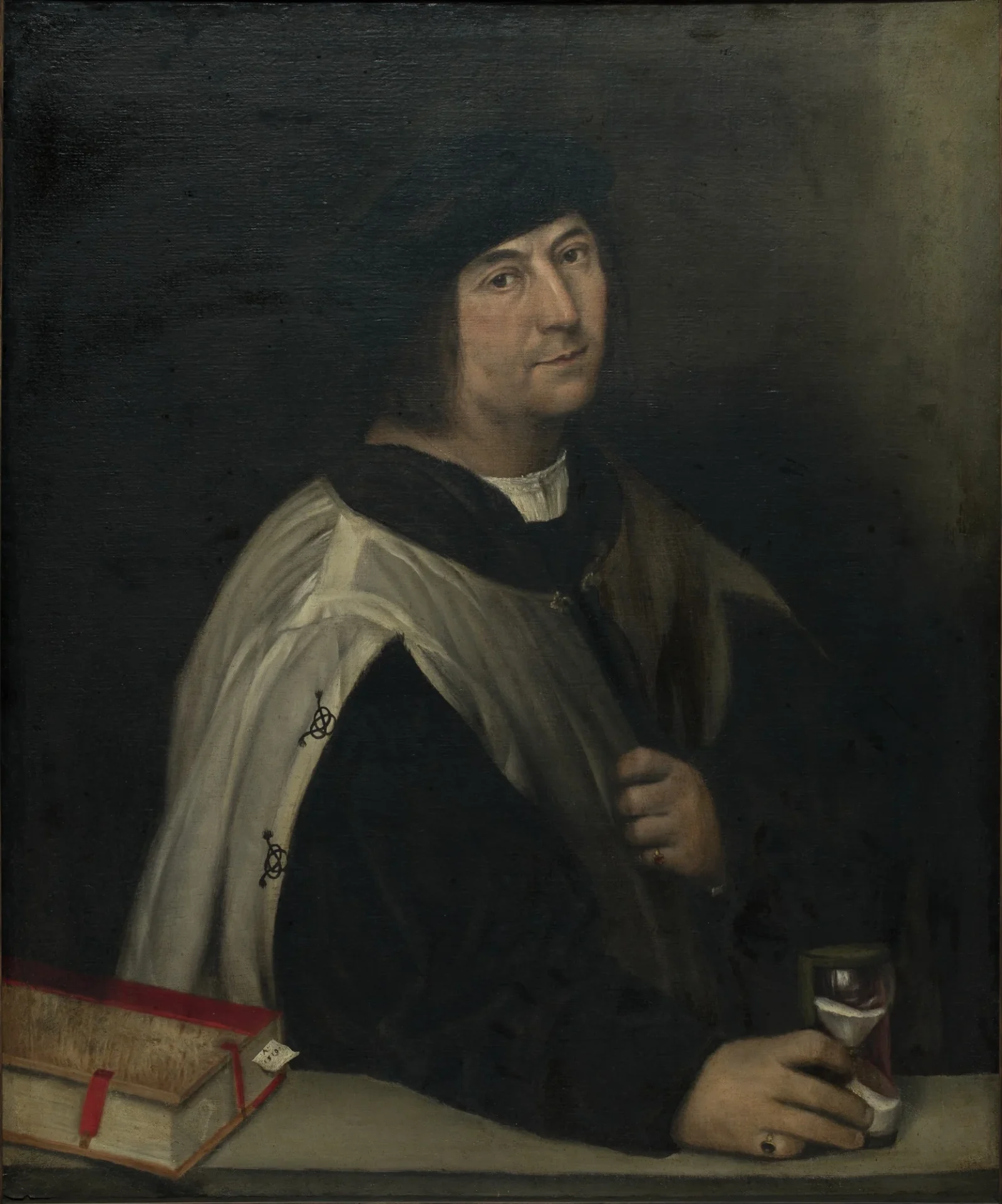Prelate with an Hourglass — Sebastiano del Piombo (Sebastiano Luciani)