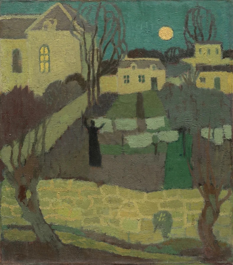 Drying the Linen, or Moonrise at the Priory — Maurice Denis (French, 1870–1943)
