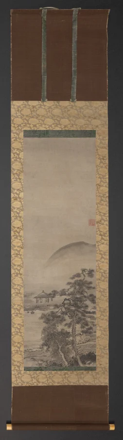 Landscapes with Figures (one of a pair) — Shūgetsu Tōkan (Japanese, 1440?–1529)