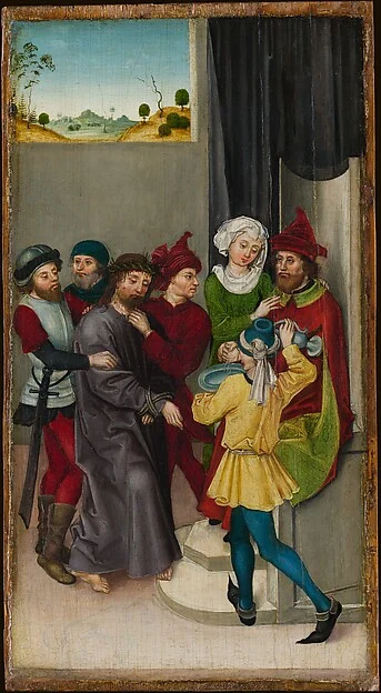 Christ before Pilate; The Resurrection — Ludwig Schongauer