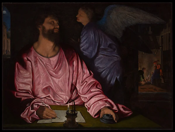Saint Matthew and the Angel — Giovanni Gerolamo Savoldo