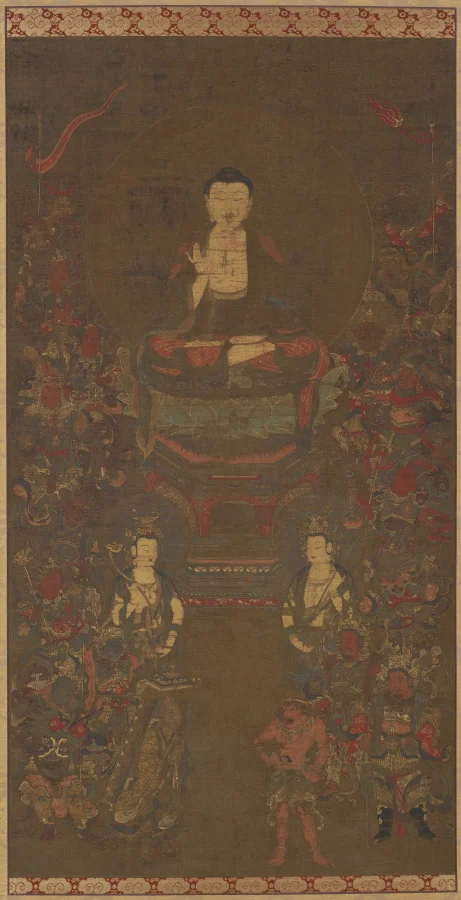 Shakyamuni with the Sixteen Benevolent Deities