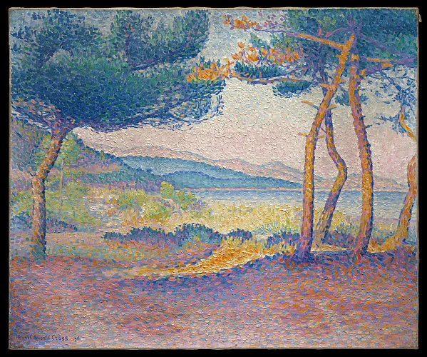 Pines Along the Shore — Henri-Edmond Cross (Henri-Edmond Delacroix)