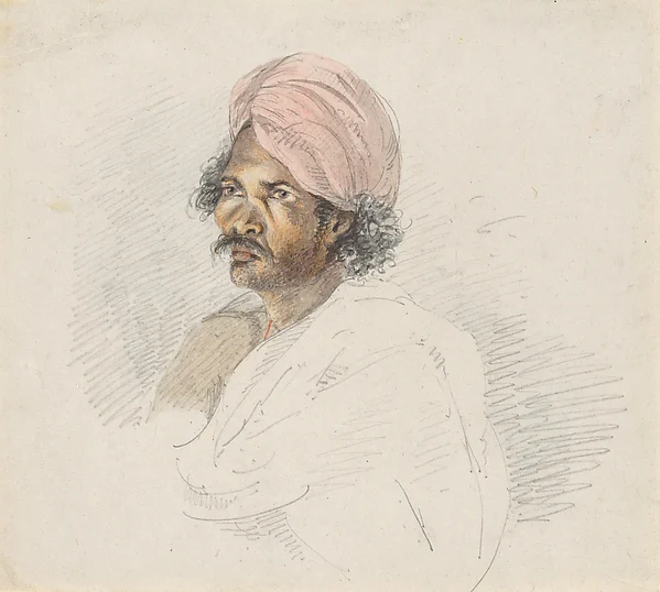 Portrait of a Sri Lankan Tamil — Samuel Daniell