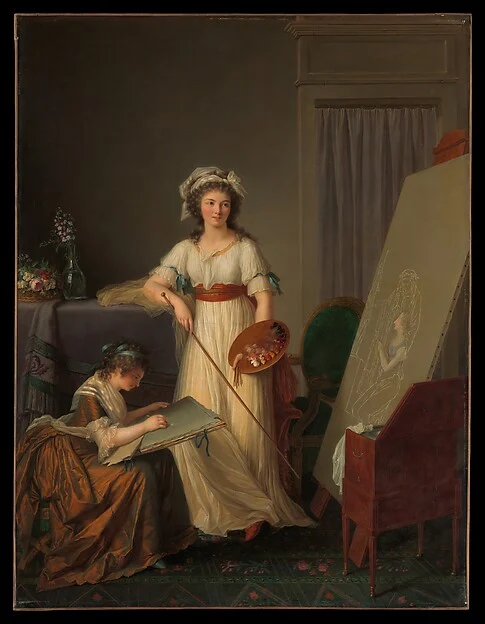 The Interior of a Woman Painter's Studio — Marie Victoire Lemoine
