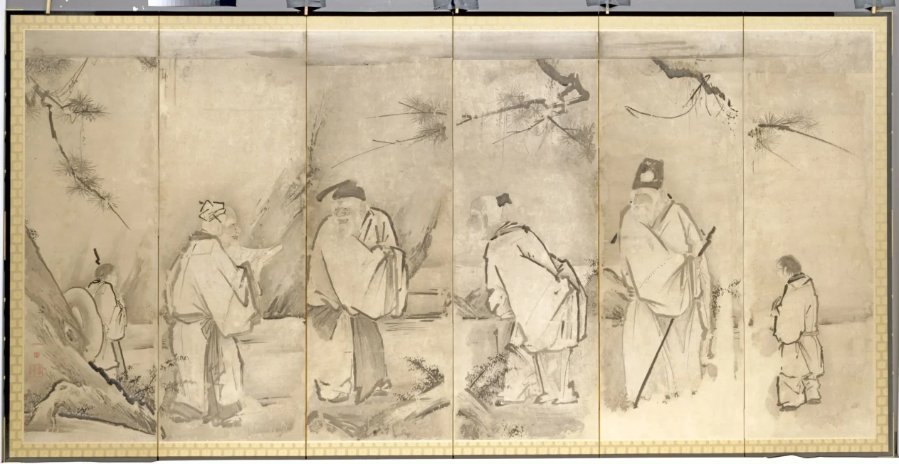 Four Elders of Mt. Shang — Kano Tan’yū (Japanese, 1602–1674)