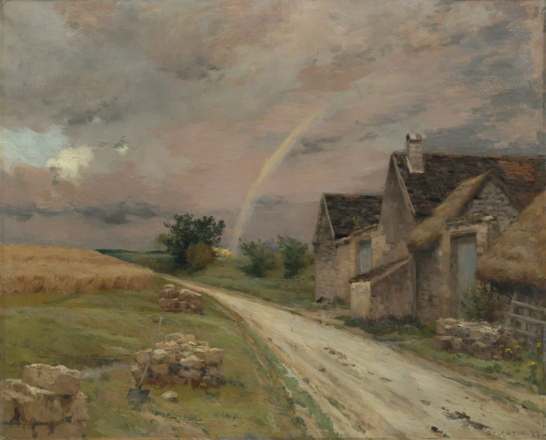 The Rainbow, Achères la Forêt — Jean-Charles Cazin (French, 1841–1901)
