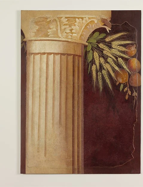 Wall painting fragment from the peristyle of the Villa of P. Fannius Synistor at Boscoreale