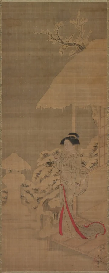 Beauty (Bijin) in the Snow — Shiba Kōkan (Japanese, 1747–1818)