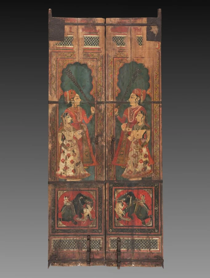 Pair of Painted Doors