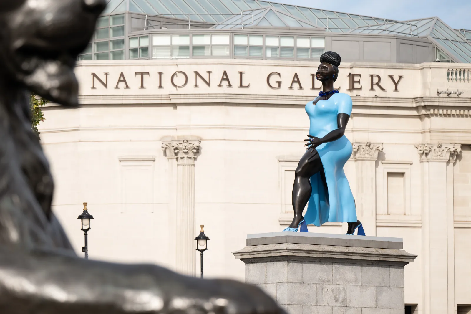 Tschabalala Self Unveils Bronze 'Lady in Blue' on London's Fourth Plinth
